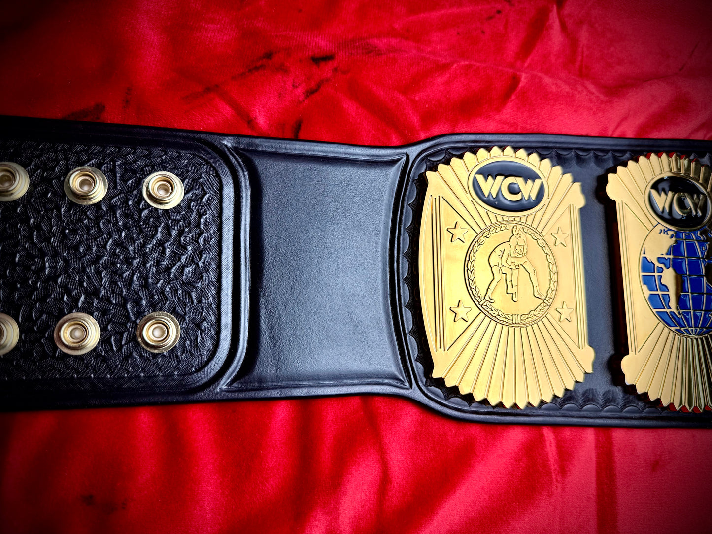 WCW World 91-94 Replica Championship Hand Crafted Real Leather Strap
