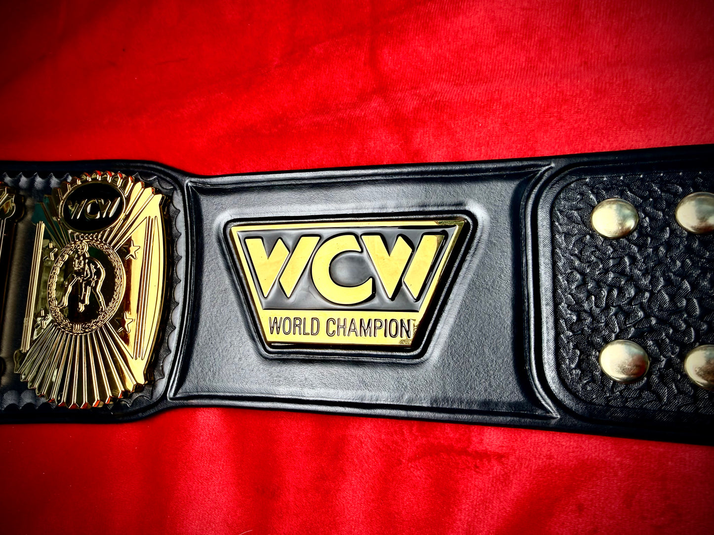 WCW World 91-94 Replica Championship Hand Crafted Real Leather Strap