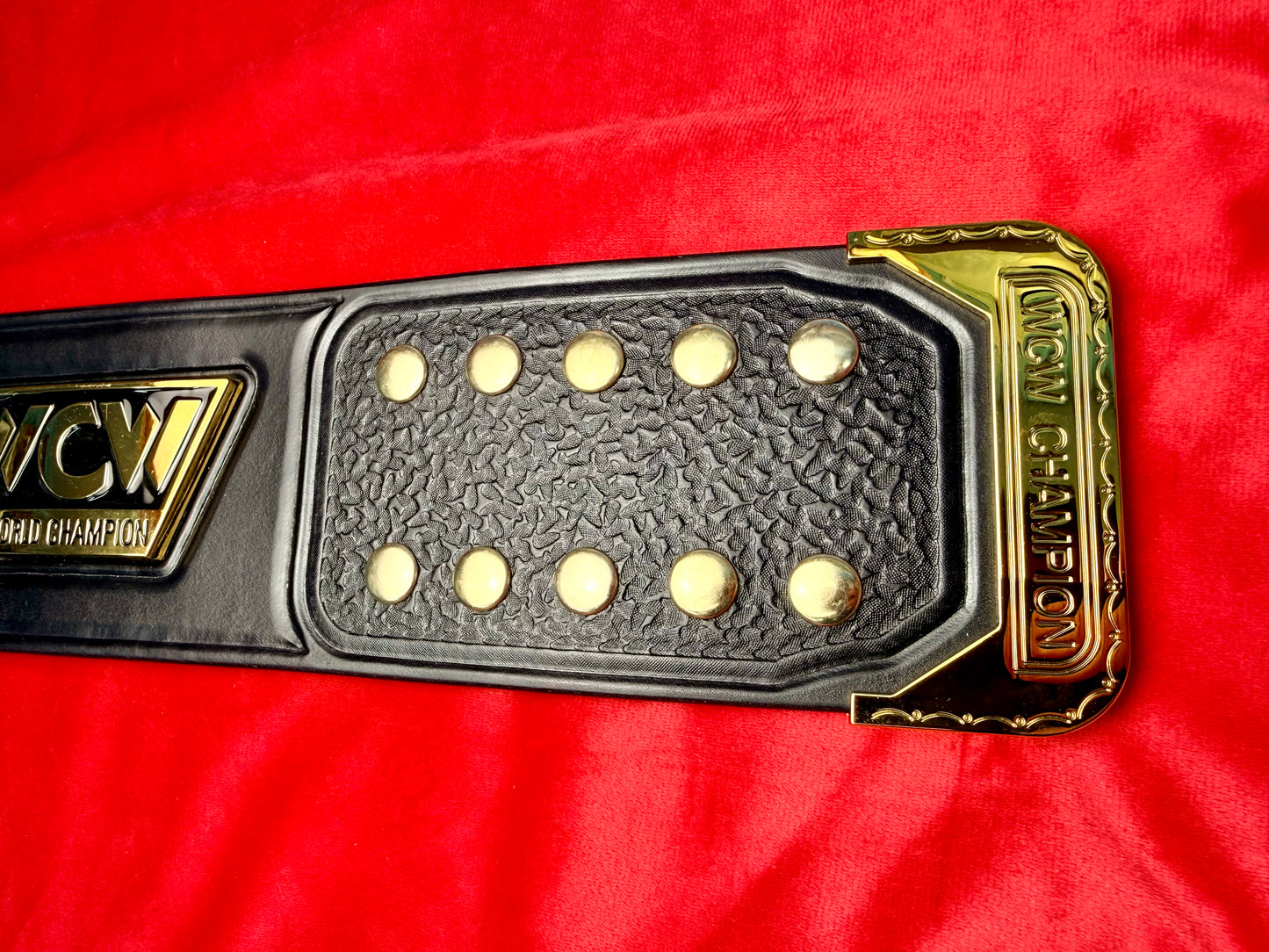 WCW World 91-94 Replica Championship Hand Crafted Real Leather Strap