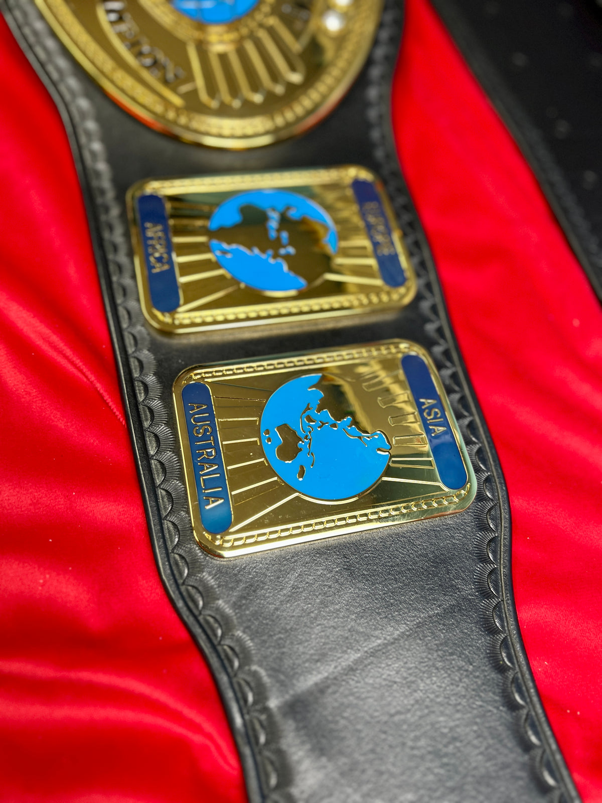 WWE Oval Intercontinental Replica Championship Hand Crafted Real Leather Strap