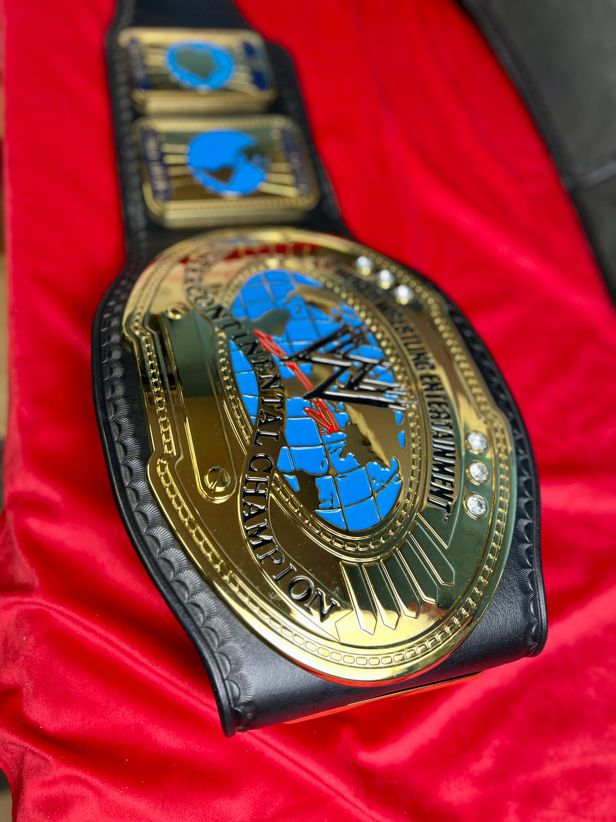 WWE Oval Intercontinental Replica Championship Hand Crafted Real Leather Strap
