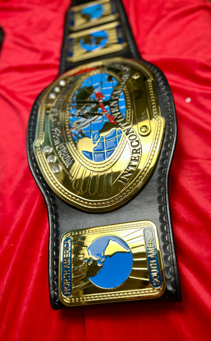WWE Oval Intercontinental Replica Championship Hand Crafted Real Leather Strap
