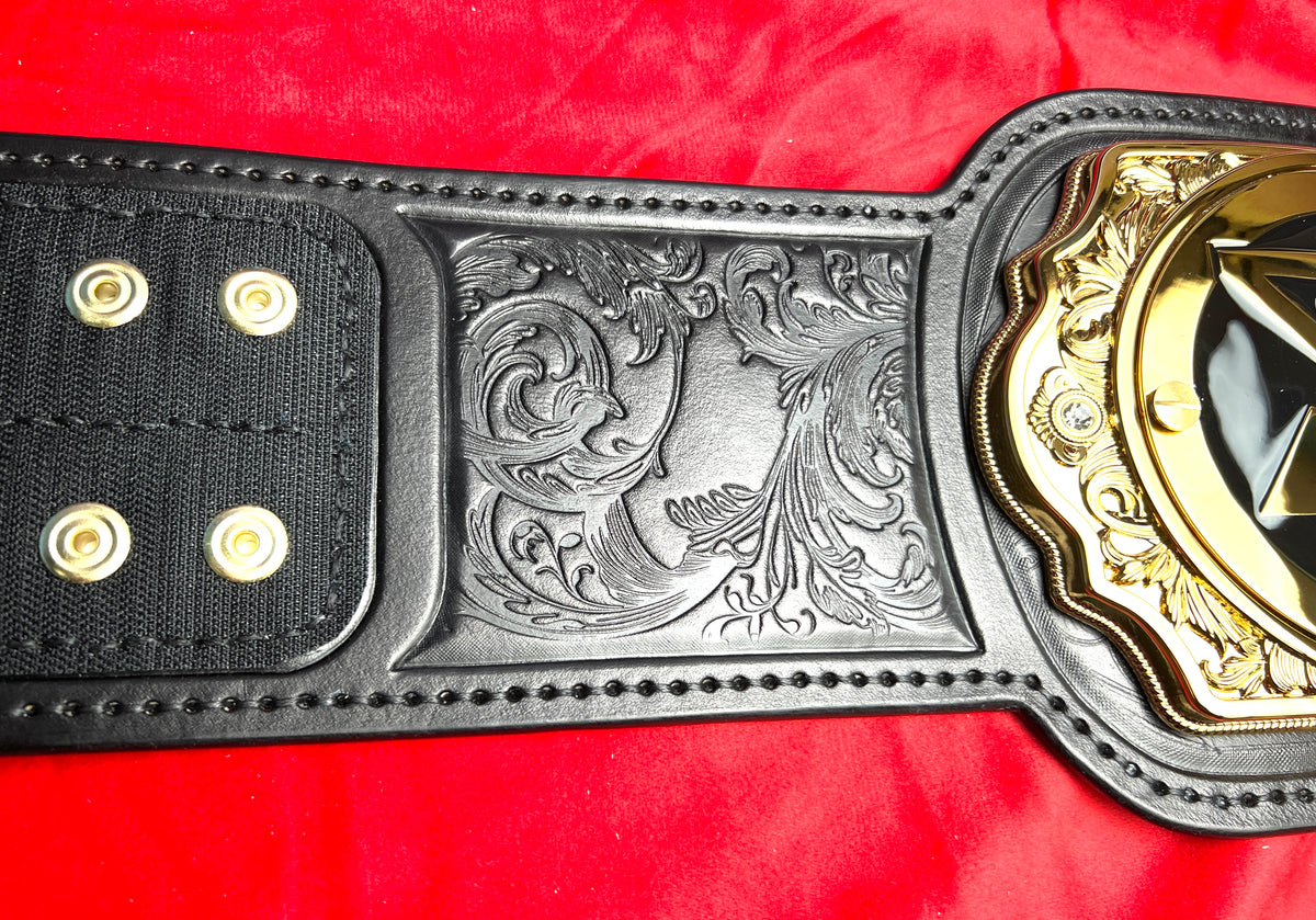 WWE World Heavyweight (Current) Replica Championship Hand Crafted Real Leather Strap