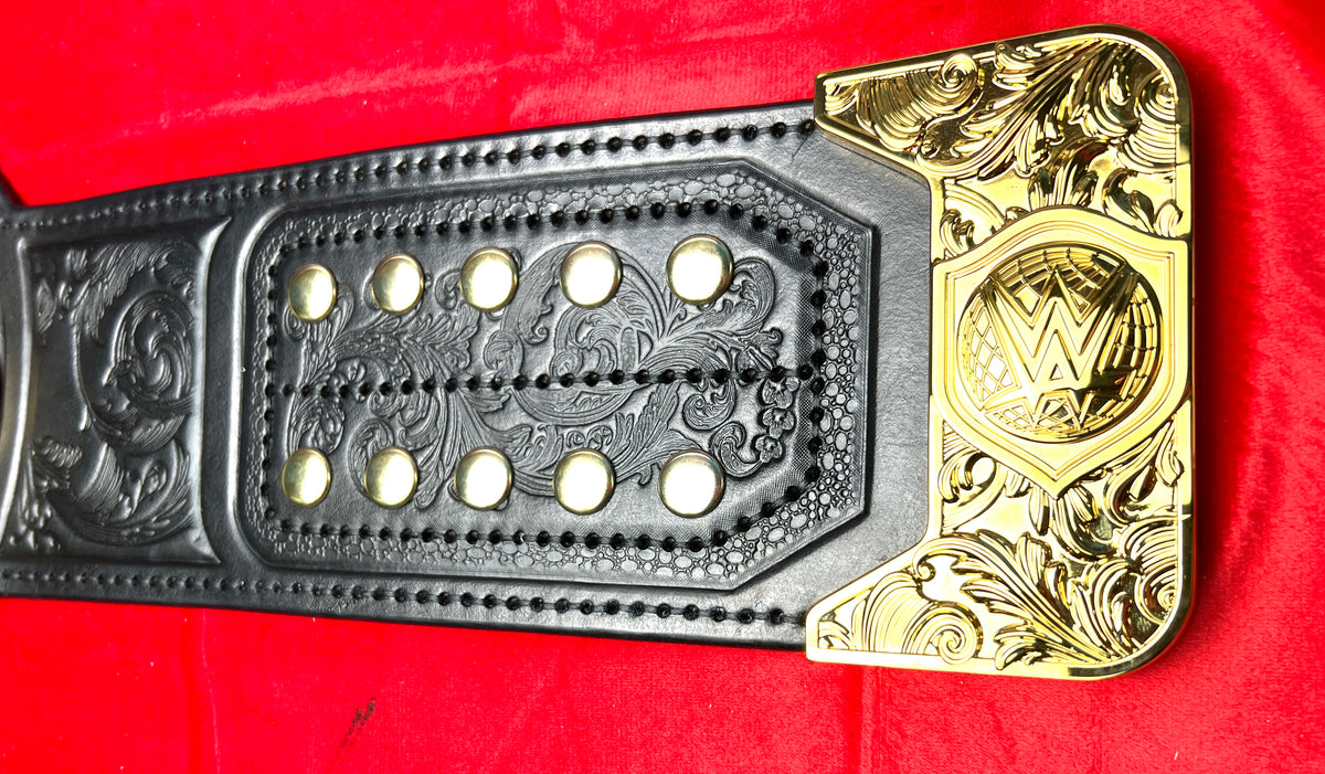 WWE World Heavyweight (Current) Replica Championship Hand Crafted Real Leather Strap