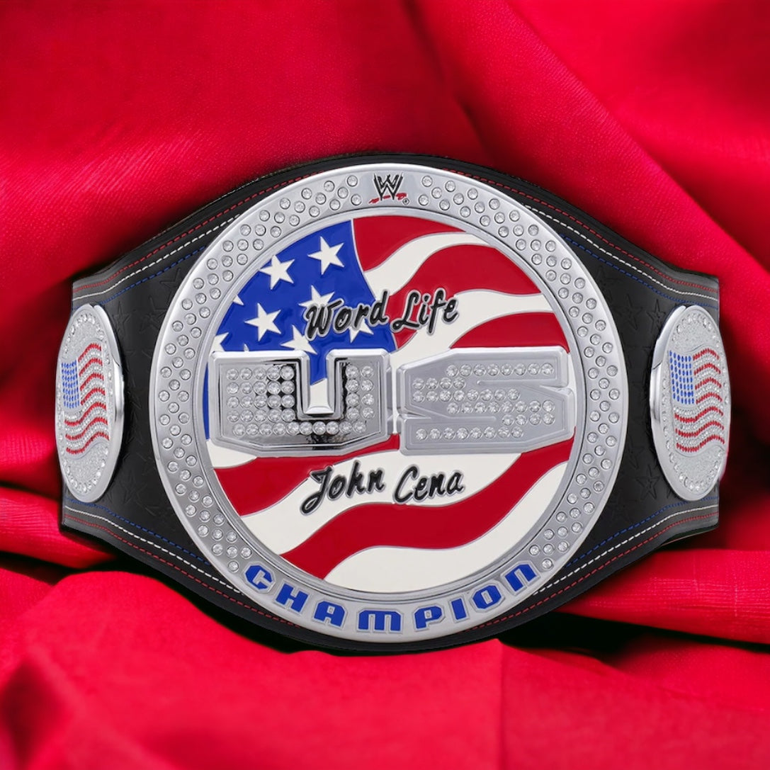 WWE United States Spinner Championship Hand Crafted Real Leather Strap