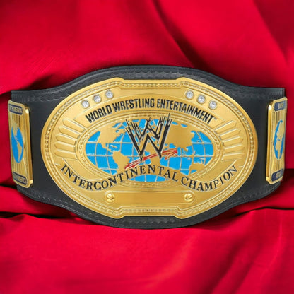 WWE Oval Intercontinental Replica Championship Hand Crafted Real Leather Strap