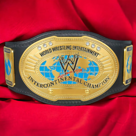 WWE Oval Intercontinental Championship Hand Crafted Real Leather Strap