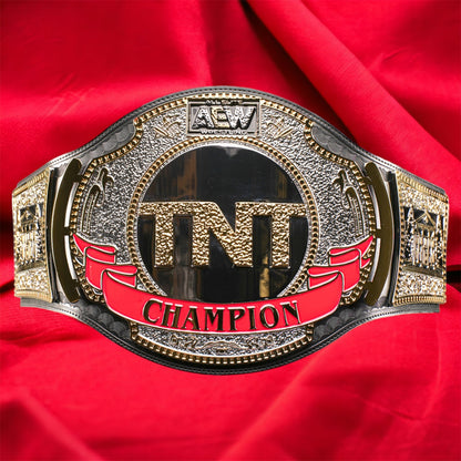 AEW TNT V1-V2 Replica Championship Hand Crafted Real Leather Strap