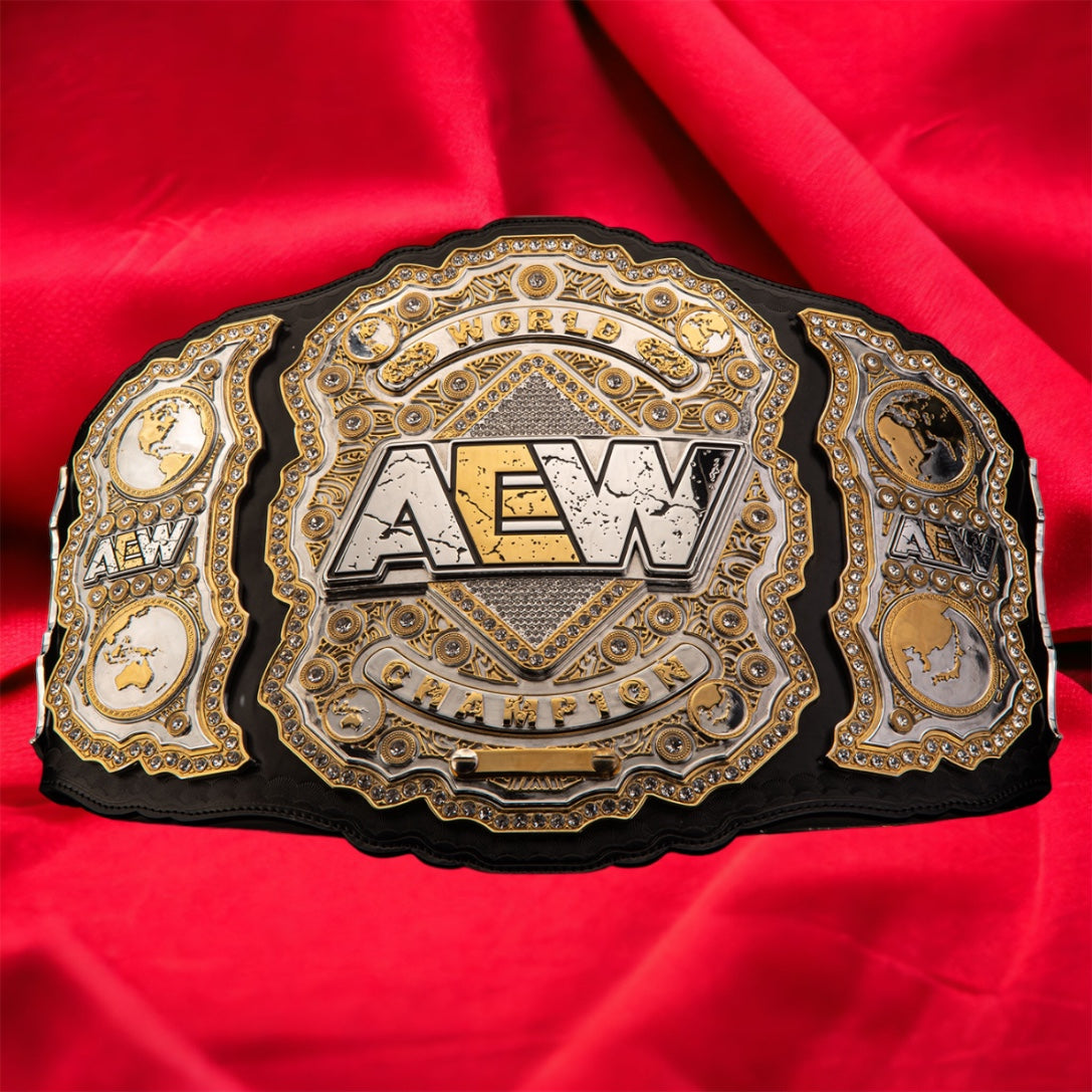 AEW World Championship V1-V3 Hand Crafted Real Leather Strap