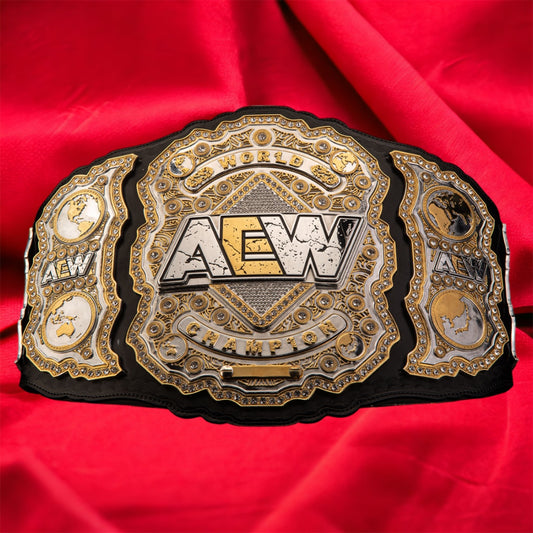 AEW World Championship V1-V3 Hand Crafted Real Leather Strap