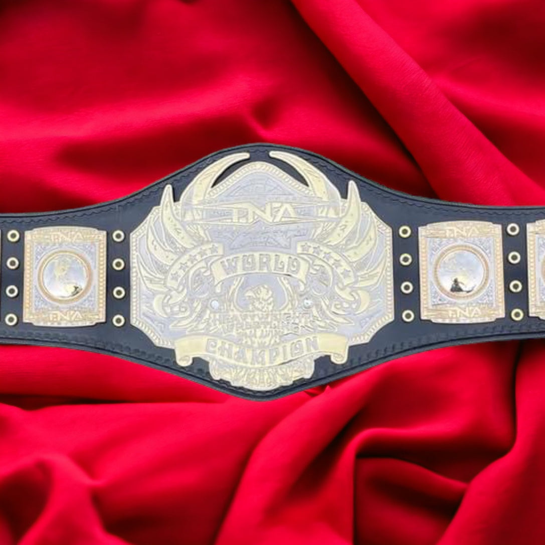 TNA Midwest World Championship Hand Crafter Real Leather Strap