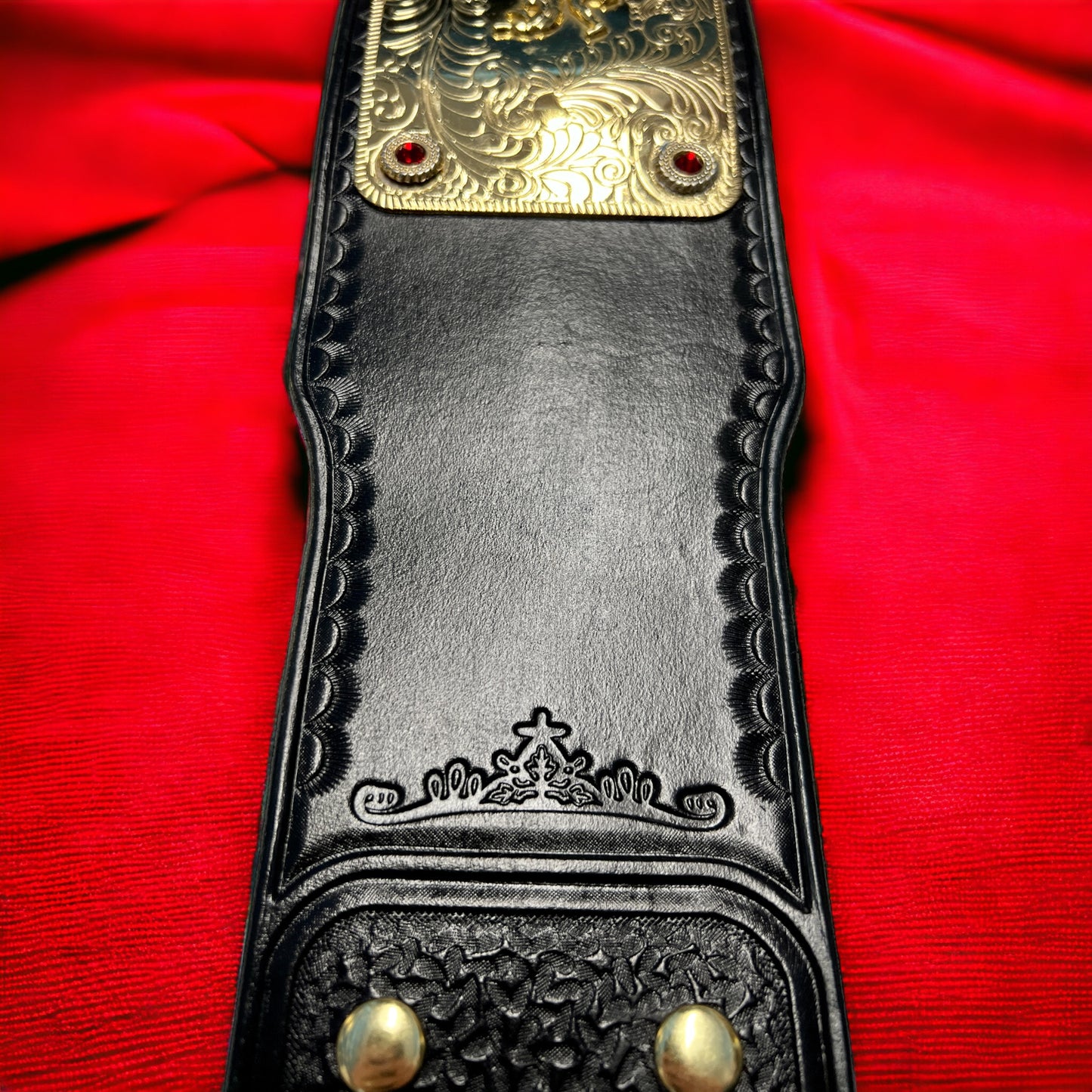 WWE Big Gold Replica Championship Hand Crafted Real Leather Strap