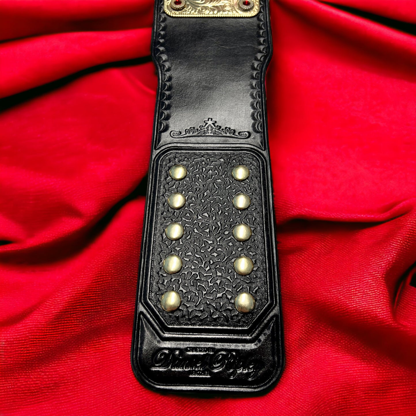 WWE Big Gold Replica Championship Hand Crafted Real Leather Strap