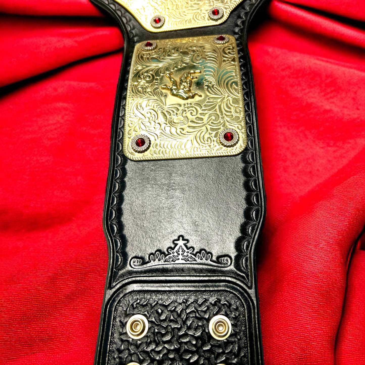 WWE Big Gold Replica Championship Hand Crafted Real Leather Strap