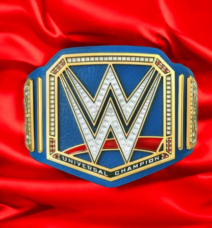 WWE Universal Replica Championship (BLUE) Hand Crafted Real Leather Strap