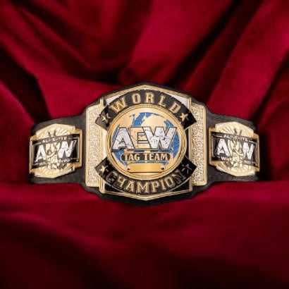 AEW Tag Team Championship Hand Crafted Real Leather Strap