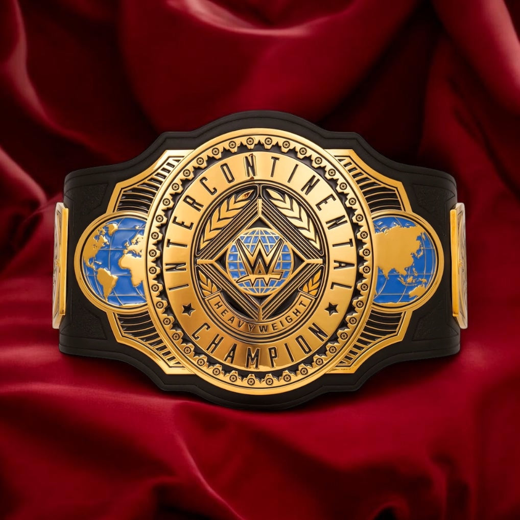 WWE Intercontinental V1/V2 Replica Championship Hand Crafted Real Leather Strap