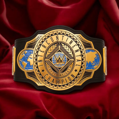 WWE Intercontinental V1/V2 Replica Championship Hand Crafted Real Leather Strap