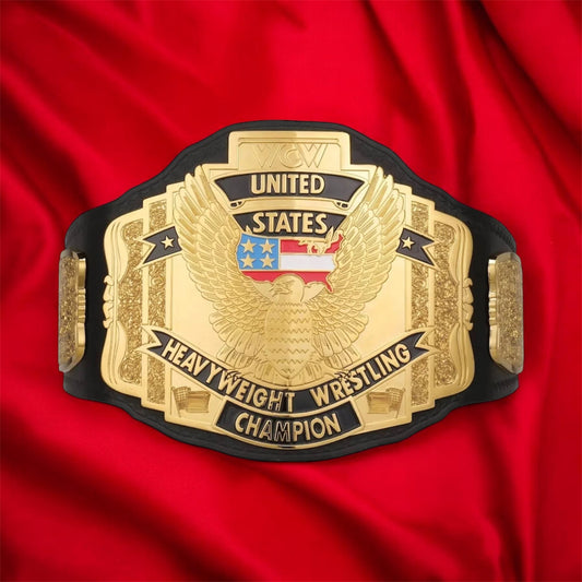 WCW United States Championship Hand Crafted Real Leather Strap