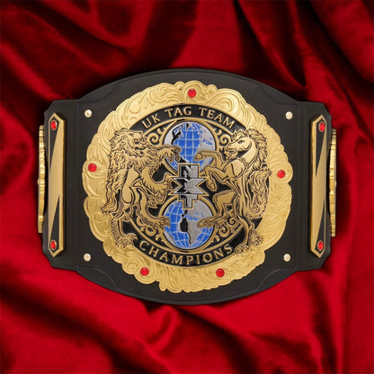 WWE NXT UK Tag Team Replica Championship Hand Crafted Real Leather Strap