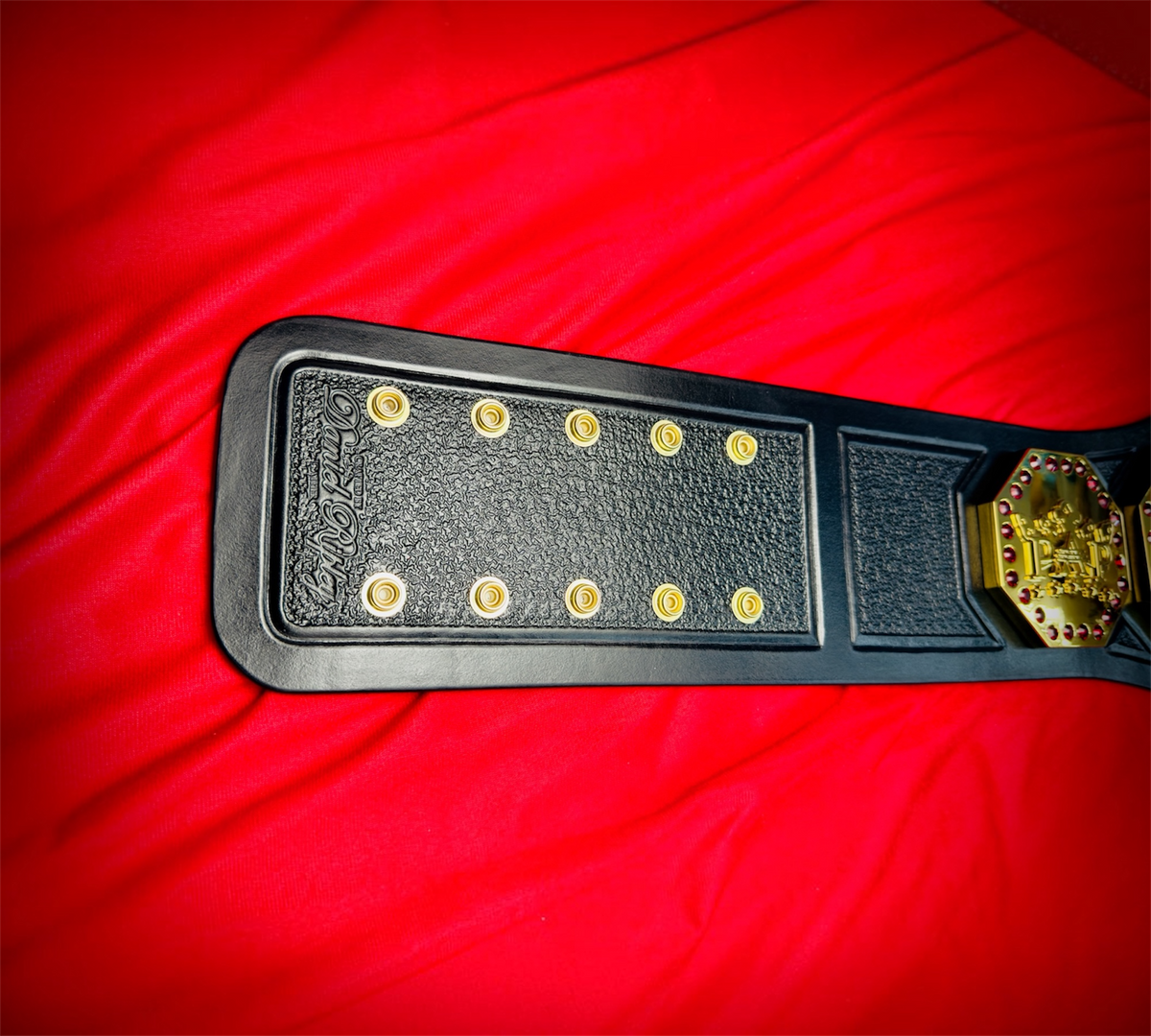 AAA Mega Replica Championship Hand Crafted Real Leather Strap
