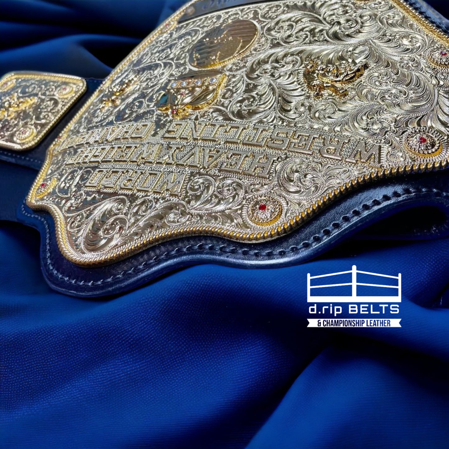 WCW Crumrine Big Gold Replica Championship Hand Crafted Real Leather Strap