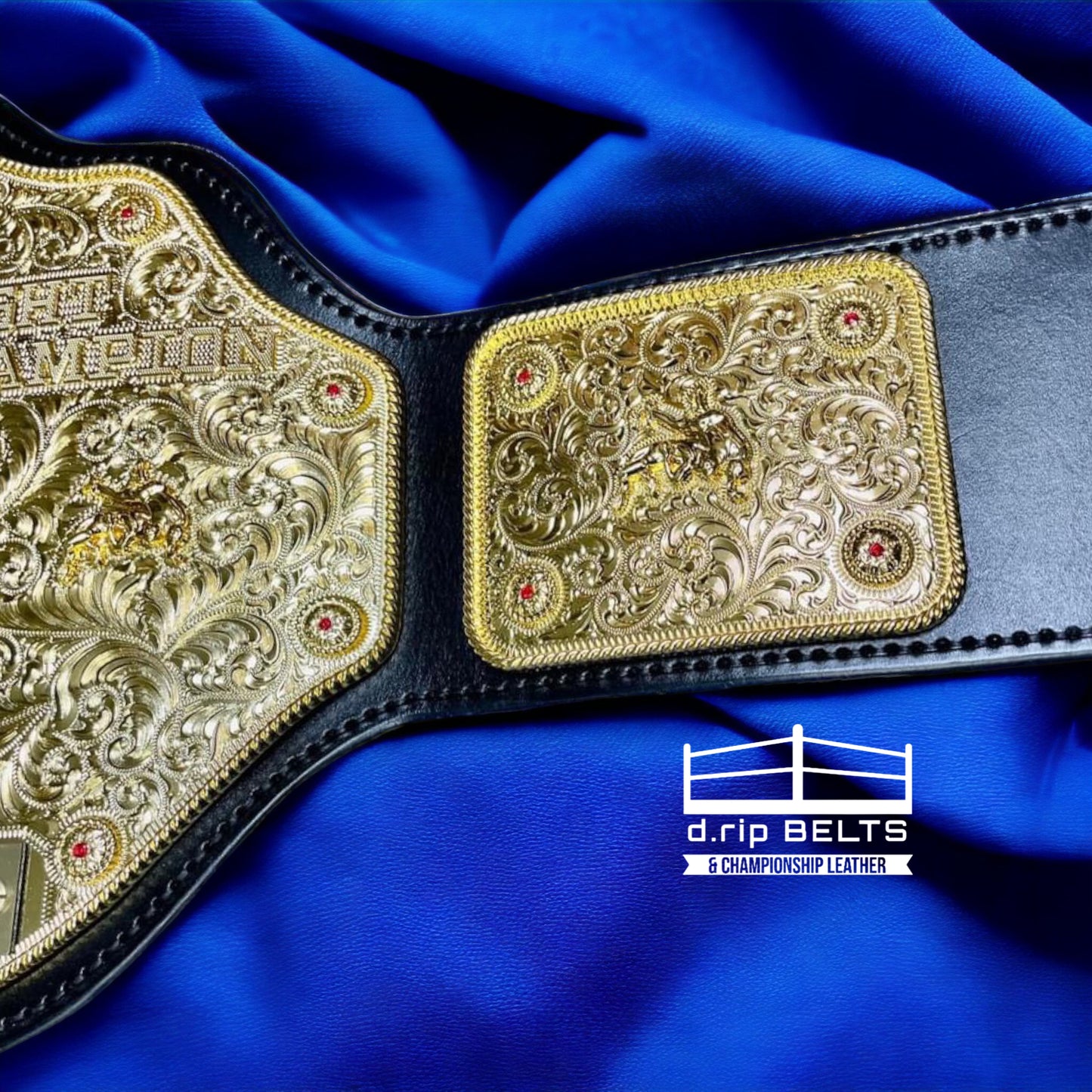 WCW Crumrine Big Gold Replica Championship Hand Crafted Real Leather Strap