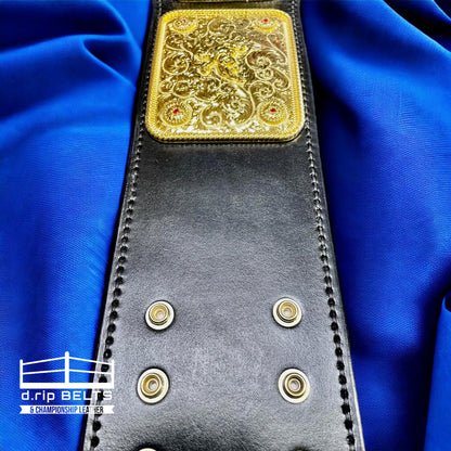 WCW Crumrine Big Gold Replica Championship Hand Crafted Real Leather Strap