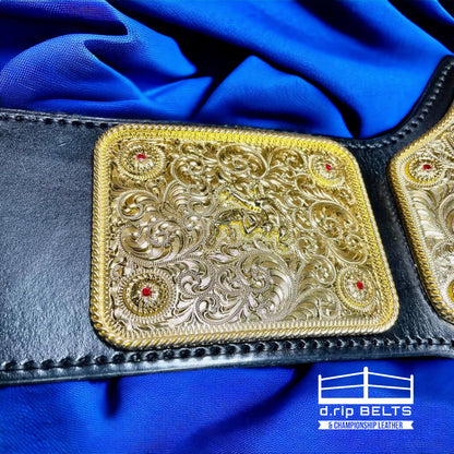 WCW Crumrine Big Gold Replica Championship Hand Crafted Real Leather Strap