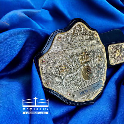 WCW Crumrine Big Gold Replica Championship Hand Crafted Real Leather Strap